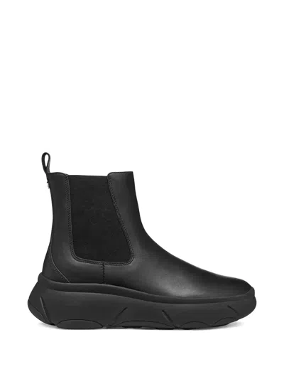 Geox Nebula 2.0 Elastic Ankle Boots In Black