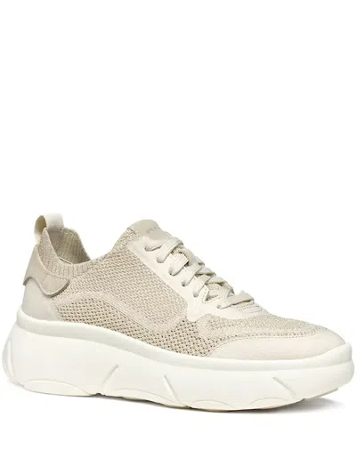 Geox Nebula Knitted Sneakers In Neutral