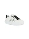 Geox Nettuno Tab Studded Sneakers In White