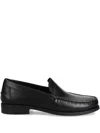 Geox New Damon Leather Loafers In Black
