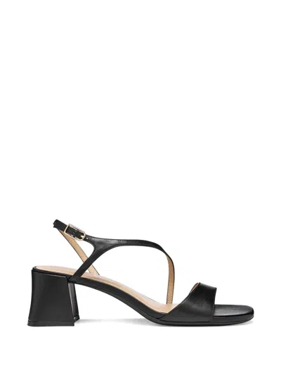 Geox New Eraklia 50 T01 Asymmetric-strap Block-heel Pumps In Black