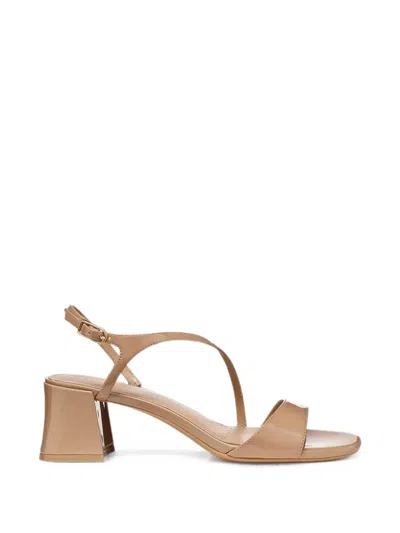 Geox New Eraklia Slingback-strap Heeled Sandals In Neutral