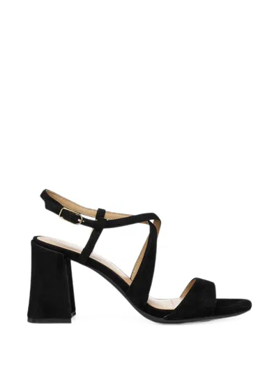 Geox New Eraklia T01 Crossover-strap Heeled Sandals In Black