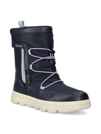 Geox Kids' Padded Boots In Blue