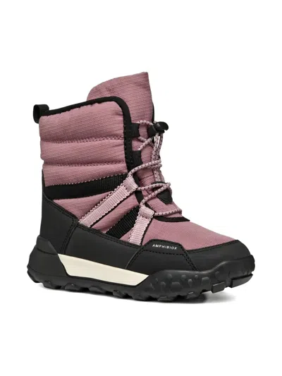 Geox Kids' Padded Snow Boots In Multi
