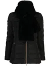 Geox Padded Zipped Jacket In Black