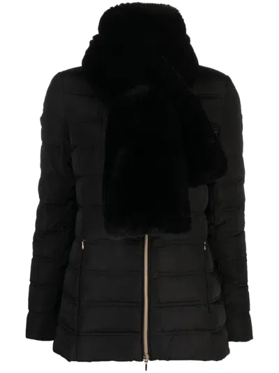 Geox Padded Zipped Jacket In Black