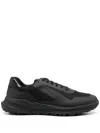 Geox Panelled Low-top Sneakers In Schwarz