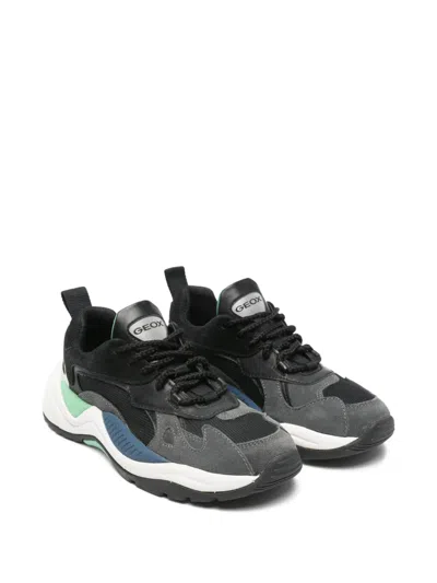Geox Kids' Panelled Sneakers In Multi