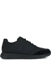 Geox Panelled Trainers In Black