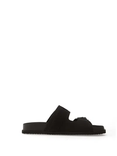 Geox Parnaiba Buckled Sandals In Black