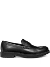 Geox Penny-slot Loafers In Black