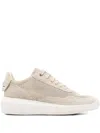 Geox Perforated Sneakers In Neutral