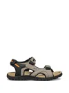 Geox Perforated Touch-strap Sandals In Multi