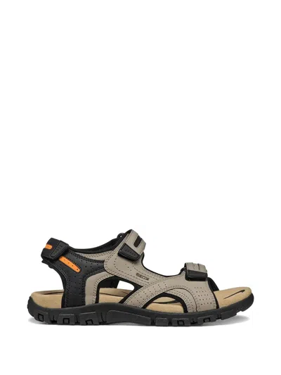 Geox Perforated Touch-strap Sandals In Multi