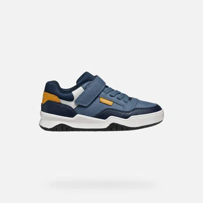 Geox Kids' Perth Boy Avio/grey In Blue