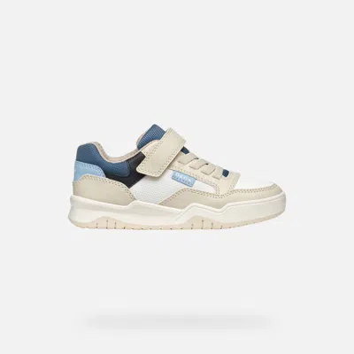 Geox Kids' Perth Boy Light Beige/white In Light Beige,white