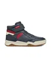 Geox Perth Boy Navy/dark Red In Blue