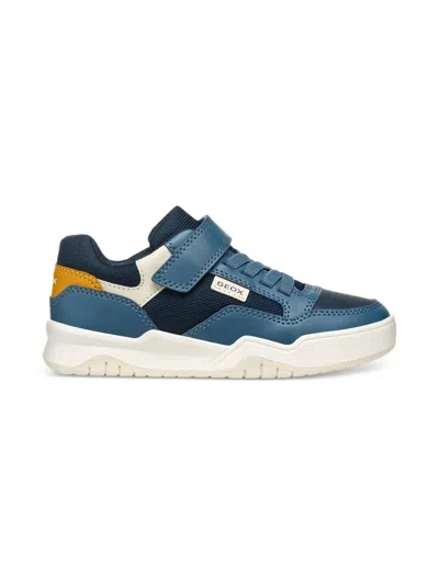 Geox Perth Touch-strap Sneakers In Blue