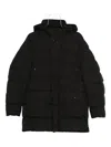 Geox Pieve Hooded Quilted Jacket In Black