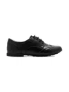 Geox Pliè Lace-up Brogue Shoes In Black