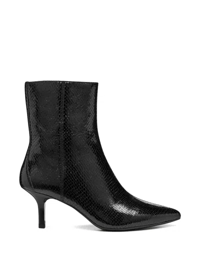 Geox Pointed-toe Ankle Boots In Black