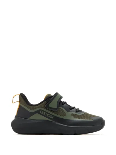 Geox Kids' Pro-ran Touch-strap Sneakers In Green