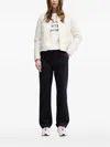 Geox Quilted Diamond-pattern Jacket In White