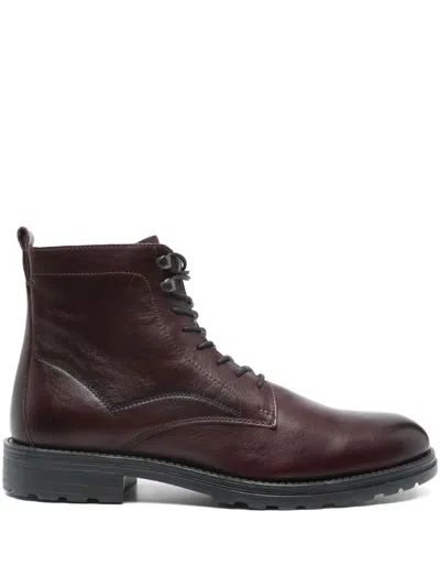 Geox Redclif Lace-up Boots In Brown