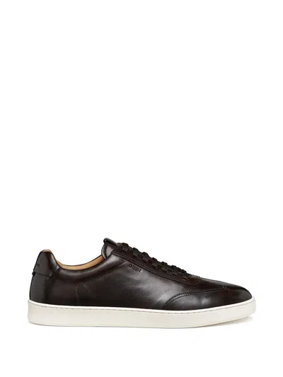 Geox Regio Herr Lace-up Sneakers In Brown