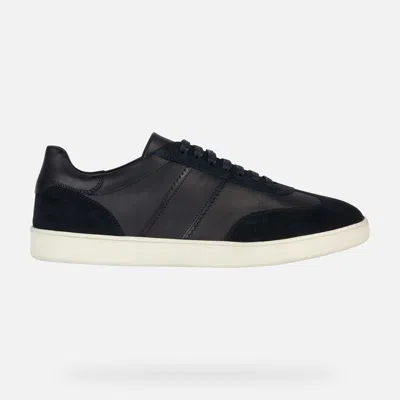 Geox Man Sneakers Black Size 8 Leather