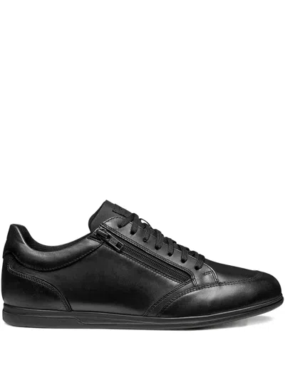 Geox Renan Lace-up Sneakers In Black