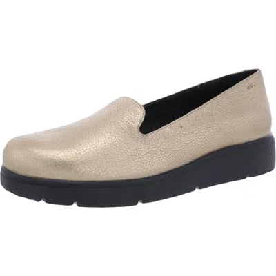 Geox Respira D Arlara Womens Leather Cushioned Insole Slip-on Shoes In Multi