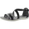 Geox Respira Sand. Vega Womens Open Toe Ankle Strap Strappy Sandals In Black