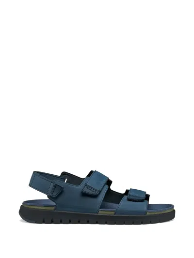 Geox Respira Touch-strap Sandals In Blue