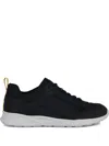 Geox Sanzio Textured Panel Trainers In Black