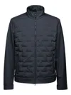 Geox Sapienza Quilted High-neck Jacket In Blue