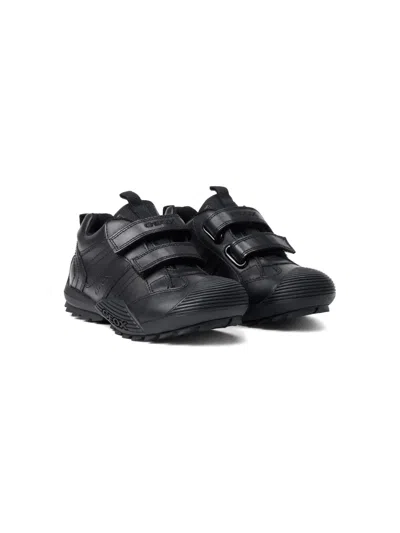 Geox Kids' Savage Sneakers In Black