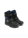 Geox Sentiero Touch-strap Ankle Boots In Black