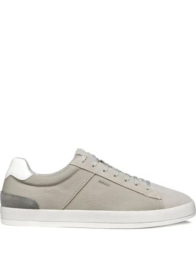 Geox Serifos Panelled Sneakers In Gray