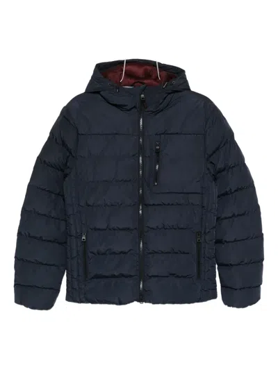 Geox Snake Puffer Jacket In Blue
