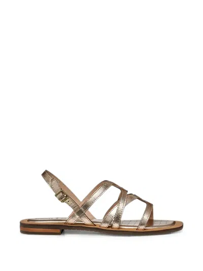 Geox Sozy Metallic-effect Strappy Sandals In Multi