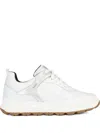 Geox Spherica 4x4 Metallic-panel Leather Sneakers