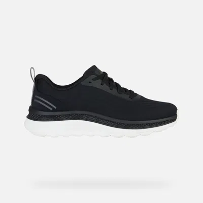 Geox Man Sneakers Black Size 9 Textile Fibers