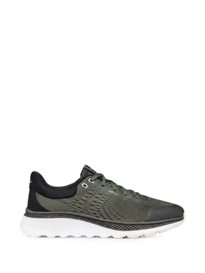 Geox Spherica Actif X1 Lace-up Sneakers In Green