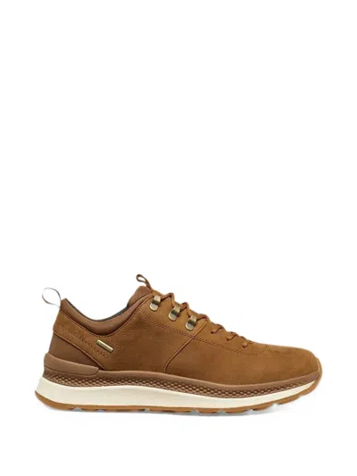 Geox Spherica Actif X2 Abx Panelled Sneakers In Brown