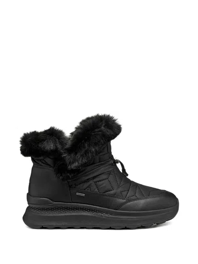 Geox Spherica Actif X2 Abx Quilted Boots In Black