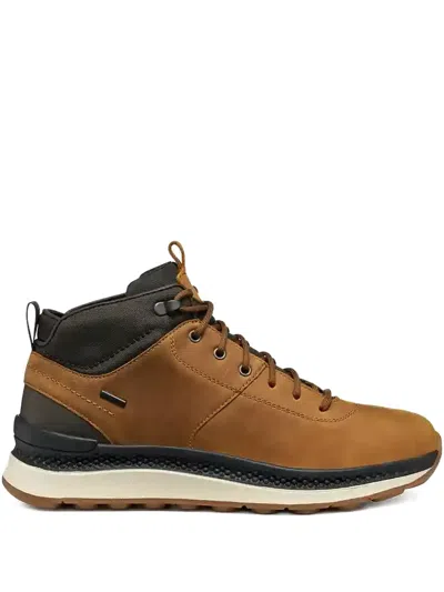 Geox Spherica Actif X2 Lace-up Fastening Boots In Brown