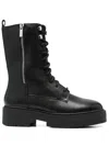 Geox Spherica Biker Boots In Black