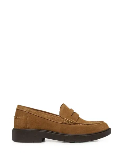 Geox Spherica Ec1 Loafer Aus Wildleder In Brown